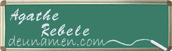 Agathe Rebele Visitenkarte
